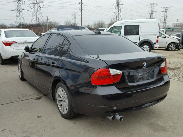 WBAVC93527KX54442 - 2007 BMW 328 XI BLACK photo 3