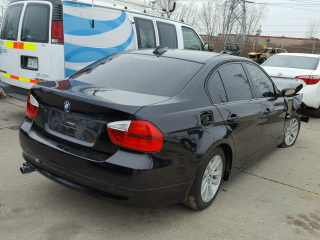 WBAVC93527KX54442 - 2007 BMW 328 XI BLACK photo 4