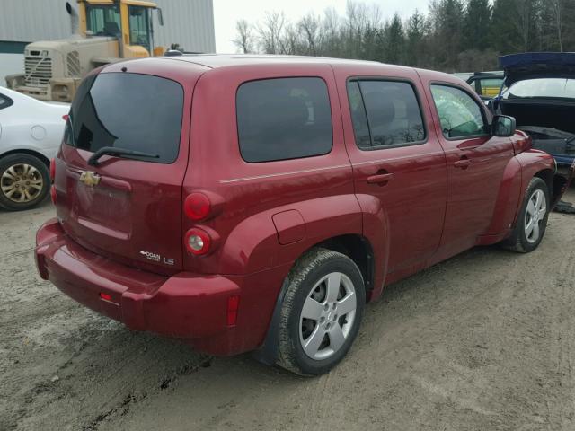 3GNCA13D28S660602 - 2008 CHEVROLET HHR LS BLUE photo 4