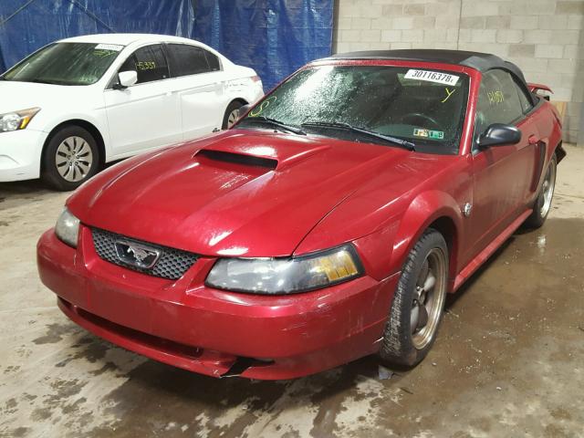 1FAFP45X14F235776 - 2004 FORD MUSTANG GT RED photo 2