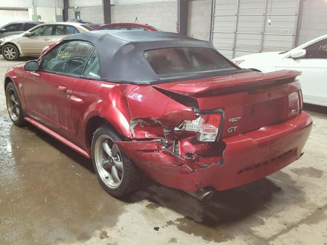 1FAFP45X14F235776 - 2004 FORD MUSTANG GT RED photo 3