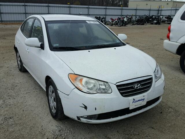 KMHDU46DX7U145598 - 2007 HYUNDAI ELANTRA GL WHITE photo 1