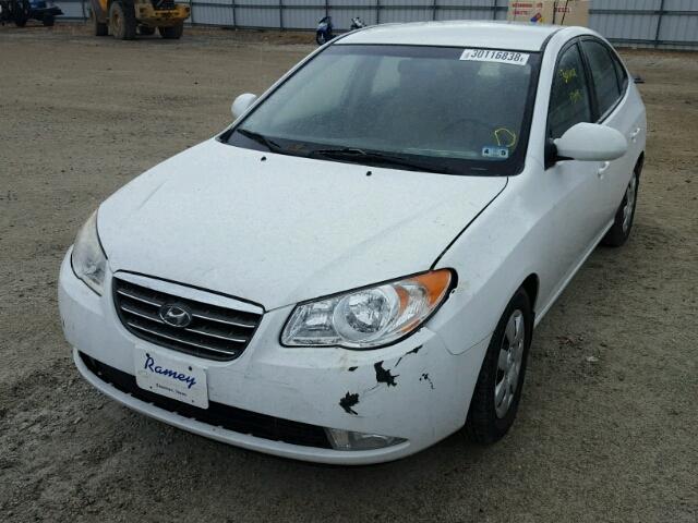 KMHDU46DX7U145598 - 2007 HYUNDAI ELANTRA GL WHITE photo 2