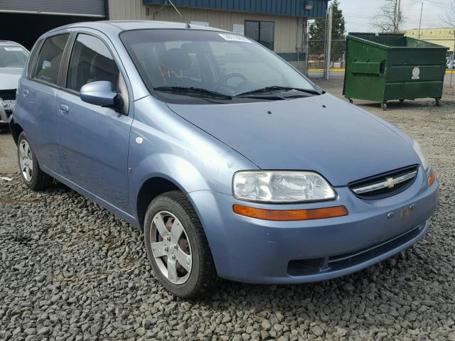 KL1TD66618B104102 - 2008 CHEVROLET AVEO BASE Niebieski zdjęcie 1