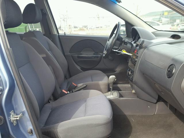 KL1TD66618B104102 - 2008 CHEVROLET AVEO BASE Niebieski zdjęcie 5