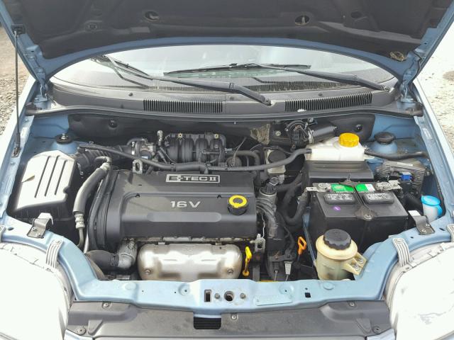 KL1TD66618B104102 - 2008 CHEVROLET AVEO BASE Niebieski zdjęcie 7