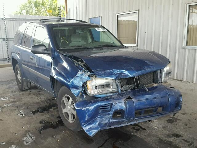 1GNDT13S152355001 - 2005 CHEVROLET TRAILBLAZE BLUE photo 1