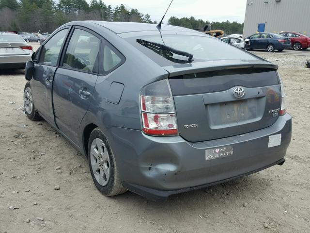 JTDKB20U440003409 - 2004 TOYOTA PRIUS GRAY photo 3