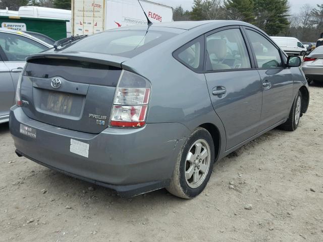 JTDKB20U440003409 - 2004 TOYOTA PRIUS GRAY photo 4