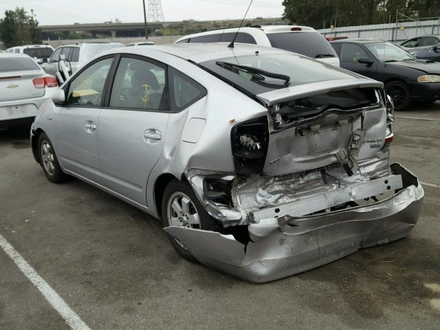 JTDKB20U273219598 - 2007 TOYOTA PRIUS SILVER photo 3