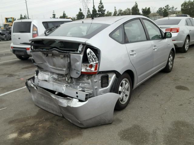 JTDKB20U273219598 - 2007 TOYOTA PRIUS SILVER photo 4