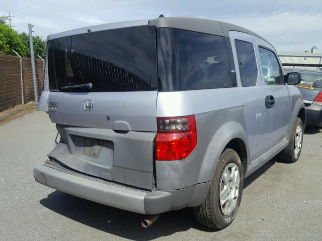 5J6YH28335L027151 - 2005 HONDA ELEMENT LX SILVER photo 4