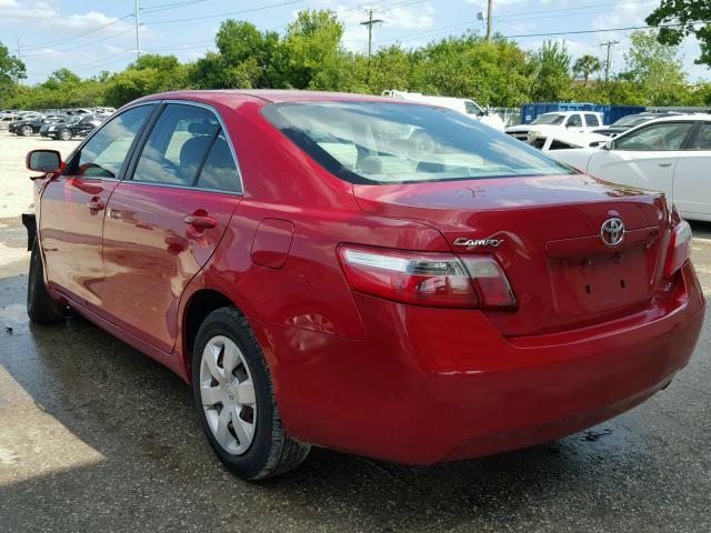 4T1BE46K27U025359 - 2007 TOYOTA CAMRY NEW RED photo 3