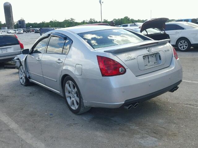 1N4BA41E27C835412 - 2007 NISSAN MAXIMA SE SILVER photo 3