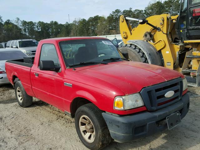1FTYR10D87PA34822 - 2007 FORD RANGER RED photo 1