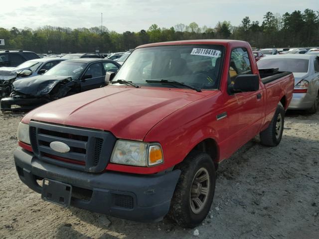 1FTYR10D87PA34822 - 2007 FORD RANGER RED photo 2