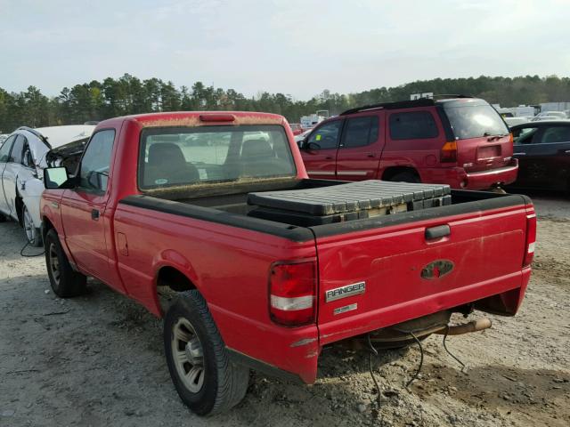 1FTYR10D87PA34822 - 2007 FORD RANGER RED photo 3