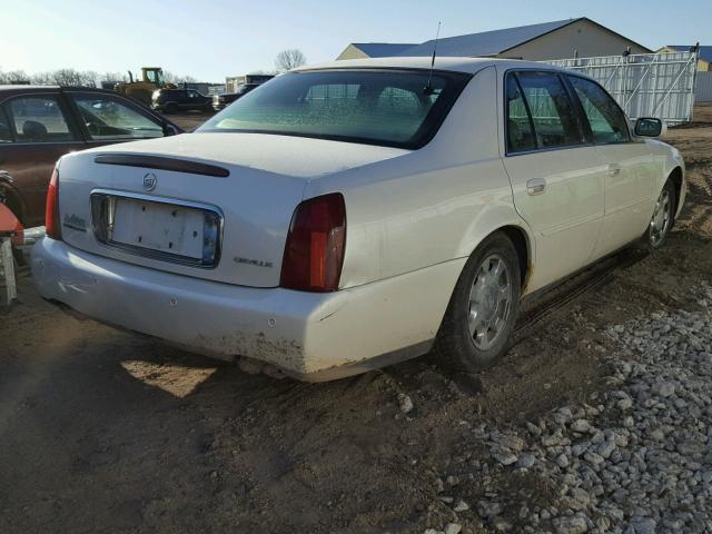 1G6KD54Y42U148693 - 2002 CADILLAC DEVILLE WHITE photo 4