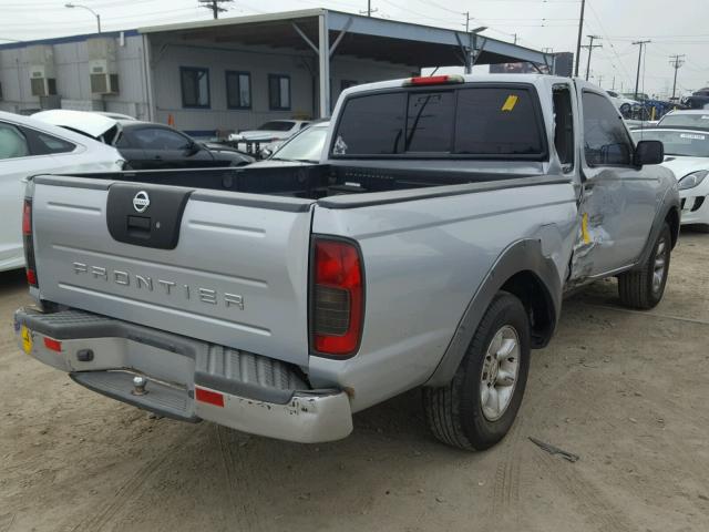 1N6DD26S12C309243 - 2002 NISSAN FRONTIER K SILVER photo 4