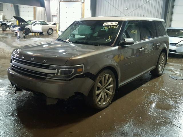 2FMHK6DT9DBD16064 - 2013 FORD FLEX LIMIT GRAY photo 2