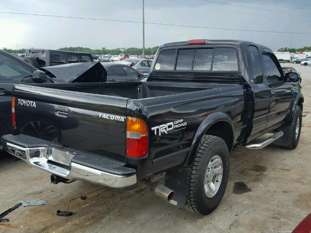 5TESN92N3YZ692225 - 2000 TOYOTA TACOMA XTR BLACK photo 4