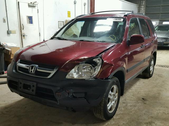 JHLRD77882C036510 - 2002 HONDA CR-V EX MAROON photo 2