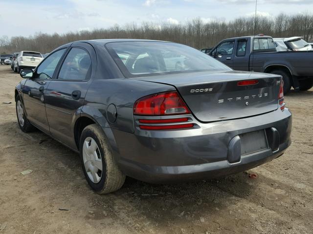 1B3EL36T74N181561 - 2004 DODGE STRATUS SE GRAY photo 3