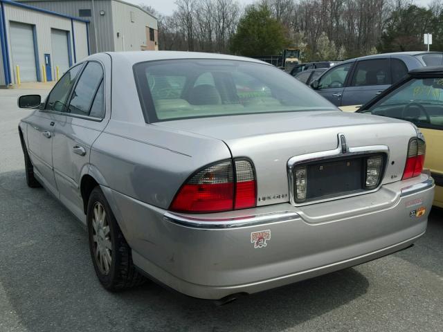 1LNHM86SX3Y665259 - 2003 LINCOLN LS SILVER photo 3