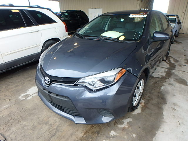 2T1BURHE2EC157303 - 2014 TOYOTA COROLLA L GRAY photo 2