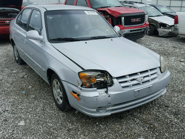 KMHCG45C65U674183 - 2005 HYUNDAI ACCENT GL SILVER photo 1