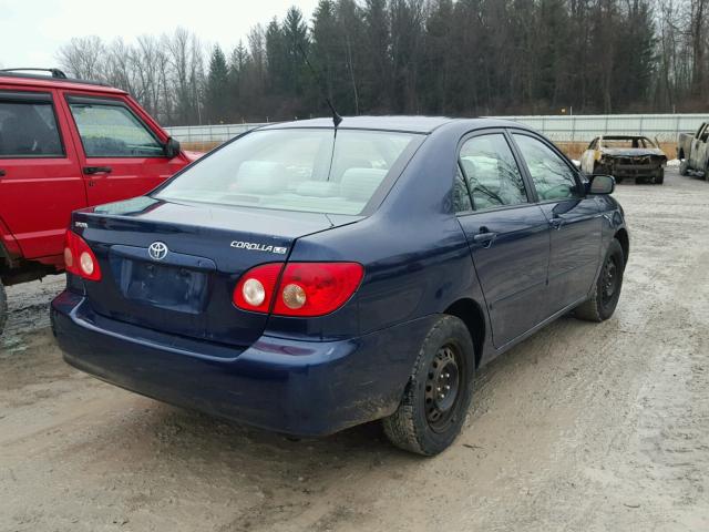 2T1BR32E17C832486 - 2007 TOYOTA COROLLA CE BLUE photo 4