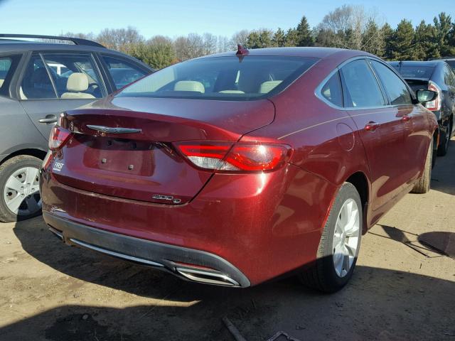 1C3CCCCG3FN573358 - 2015 CHRYSLER 200 C MAROON photo 4