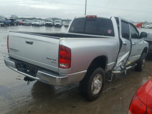 3D7KU28C63G769017 - 2003 DODGE RAM 2500 S SILVER photo 4