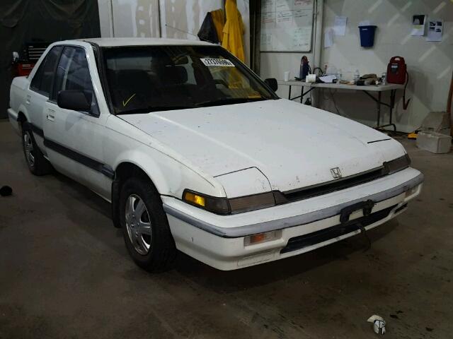 JHMCA5533KC083854 - 1989 HONDA ACCORD LX WHITE photo 1