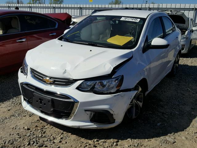 1G1JF5SB1J4106071 - 2018 CHEVROLET SONIC PREM WHITE photo 2