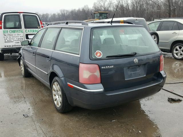 WVWVD63B93E311962 - 2003 VOLKSWAGEN PASSAT GLS GRAY photo 3