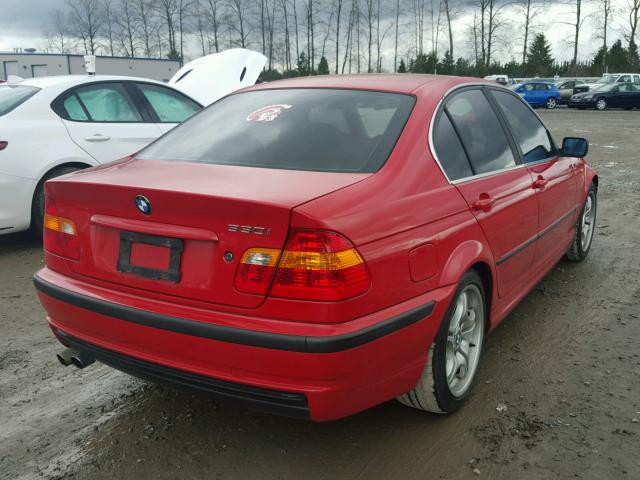 WBAEV53463KM27384 - 2003 BMW 330 I RED photo 4