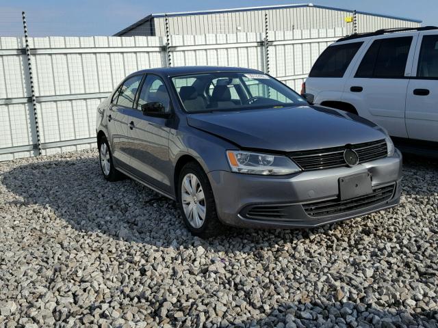 3VW1K7AJ9CM338932 - 2012 VOLKSWAGEN JETTA BASE 灰色 照片 1