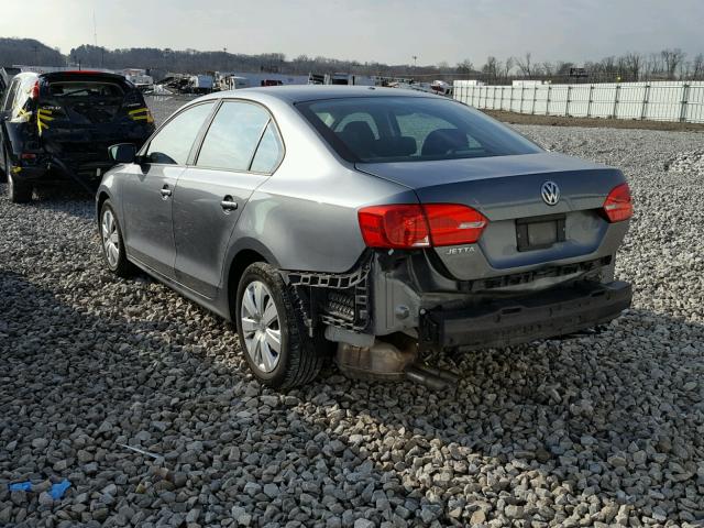 3VW1K7AJ9CM338932 - 2012 VOLKSWAGEN JETTA BASE 灰色 照片 3