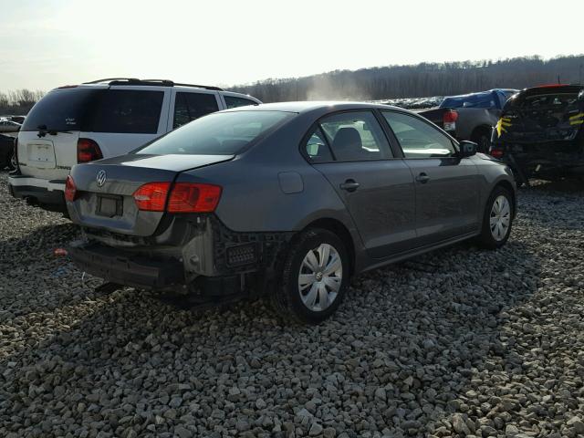 3VW1K7AJ9CM338932 - 2012 VOLKSWAGEN JETTA BASE 灰色 照片 4