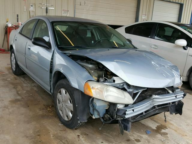 1B3EL46XX2N347836 - 2002 DODGE STRATUS SE BLUE photo 1