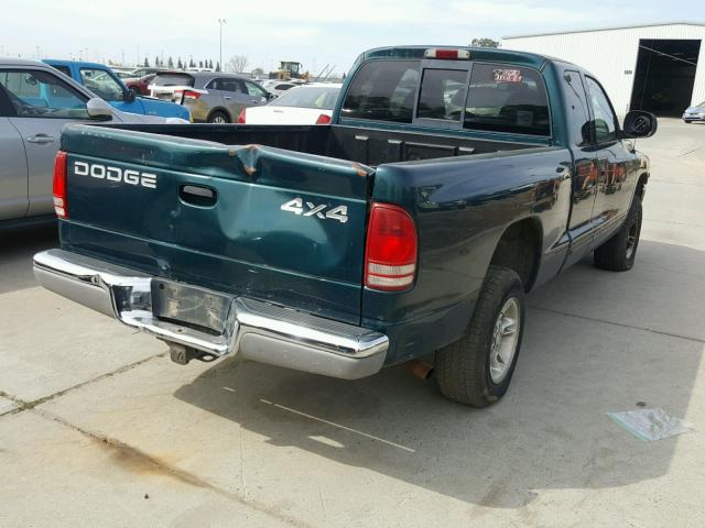 1B7GG22Y6WS579453 - 1998 DODGE DAKOTA BLUE photo 4