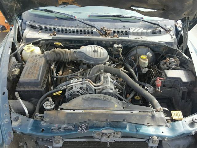 1B7GG22Y6WS579453 - 1998 DODGE DAKOTA BLUE photo 7