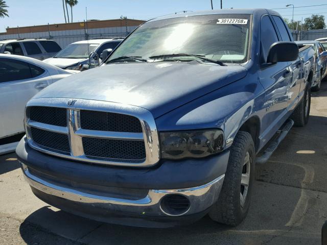 1D7HA18D53J584350 - 2003 DODGE RAM 1500 S BLUE photo 2