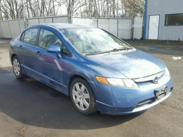 2HGFA16508H501317 - 2008 HONDA CIVIC LX BLUE photo 1