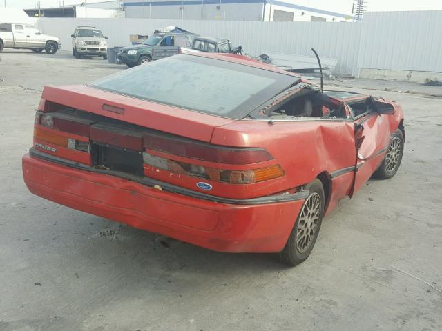 1ZVBT20C2K5157151 - 1989 FORD PROBE GL RED photo 4