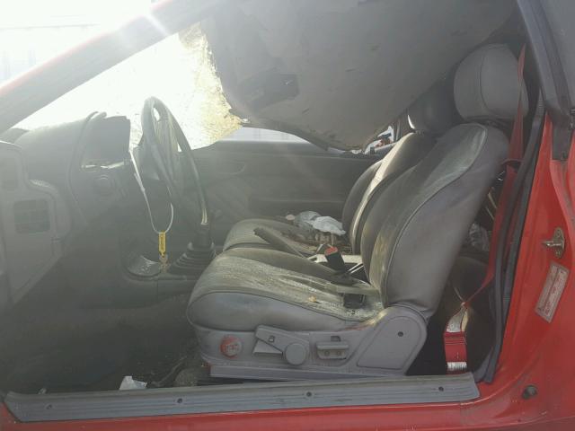 1ZVBT20C2K5157151 - 1989 FORD PROBE GL RED photo 5