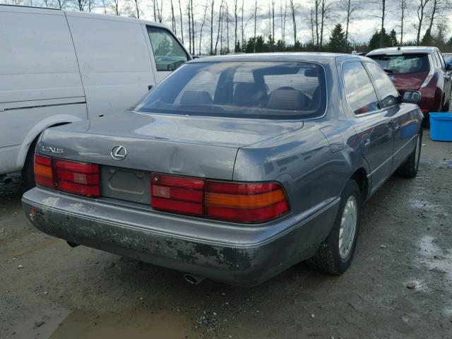 JT8UF11E2L0020107 - 1990 LEXUS LS 400 GRAY photo 4