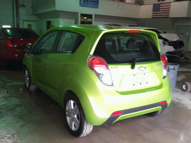 KL8CB6S92EC482250 - 2014 CHEVROLET SPARK LS GREEN photo 3