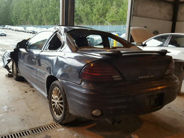 1G2NF12T61M529470 - 2001 PONTIAC GRAND AM S BLACK photo 3